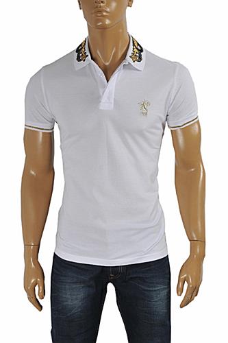 CAVALLI CLASS men's polo shirt with collar embroidery #372 - Click Image to Close