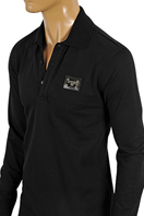DOLCE & GABBANA Men's Polo Style Long Sleeve Shirt #430 - Click Image to Close