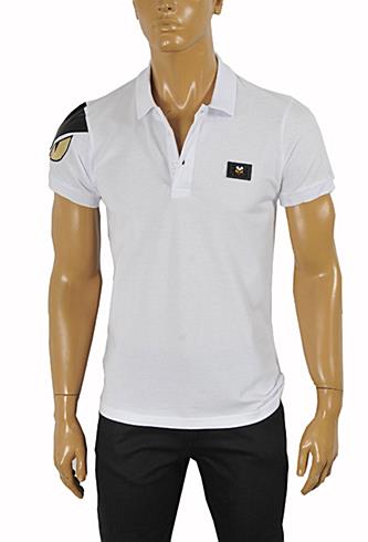 FENDI Men's Polo Shirt In White #22 - Click Image to Close