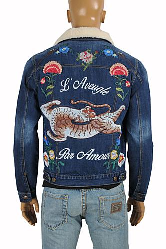 GUCCI men's embroidered bomber jacket #158 - Click Image to Close
