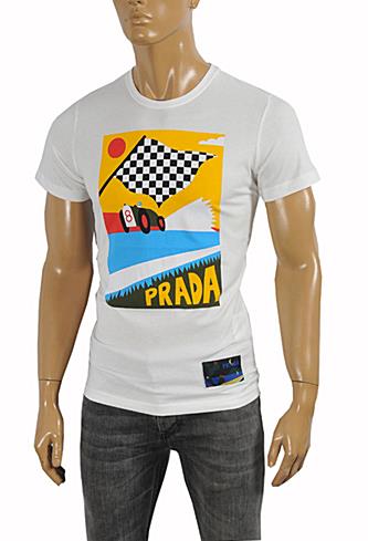 PRADA Men's cotton T-shirt with print #101 - Click Image to Close