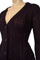 Womens Designer Clothes | PRADA Ladies V-Neck Button Up Sweater #8 View 3