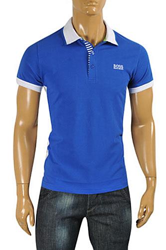 HUGO BOSS Mens Navy Blue Polo Shirt #61 - Click Image to Close