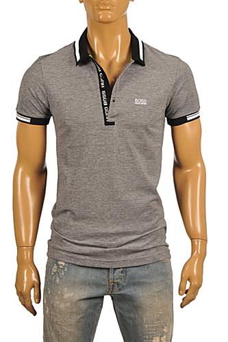 HUGO BOSS Mens Navy Blue Polo Shirt #62 - Click Image to Close