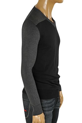 HUGO BOSS Men's V-Neck Knit Sweater #54 - Click Image to Close