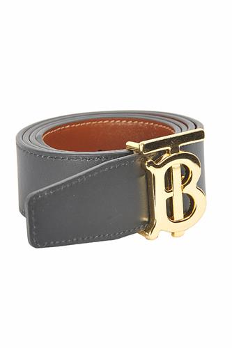 BURBERRY men's reversible leather belt, black/brown color 65 - Click Image to Close