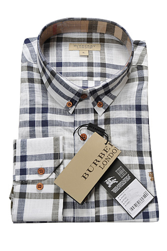 BURBERRY Men's Button Up Shirt #129 - Click Image to Close