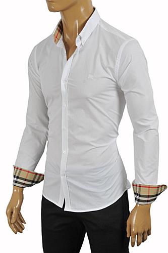 BURBERRY Men's Dress Shirt In White #234