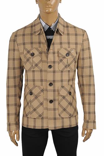 BURBERRY Men's 5-button blazer coat jacket 57 - Click Image to Close