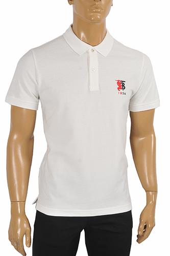 BURBERRY men's polo shirt with Front embroidery 289 - Click Image to Close
