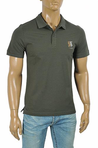 BURBERRY men's polo shirt with Front embroidery 290 - Click Image to Close