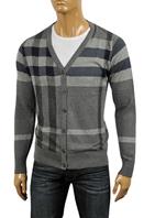 BURBERRY Men's V-Neck Button Up Sweater #173