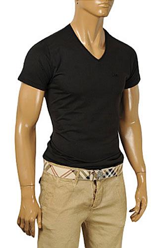 BURBERRY Men's V-Neck Short Sleeve Tee #201 - Click Image to Close