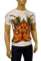 CHRISTIAN AUDIGIER Multi Print Short Sleeve Tee #84 - Click Image to Close