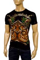 CHRISTIAN AUDIGIER Multi Print Short Sleeve Tee #85 - Click Image to Close