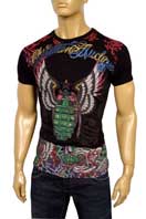 CHRISTIAN AUDIGIER Multi Print Short Sleeve Tee #89 - Click Image to Close