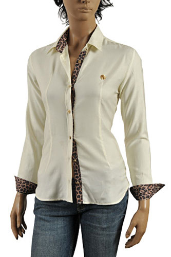 ROBERTO CAVALLI Ladies' Dress Shirt #272 - Click Image to Close