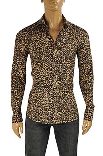 ROBERTO CAVALLI Leopard Men's Dress Shirt #331