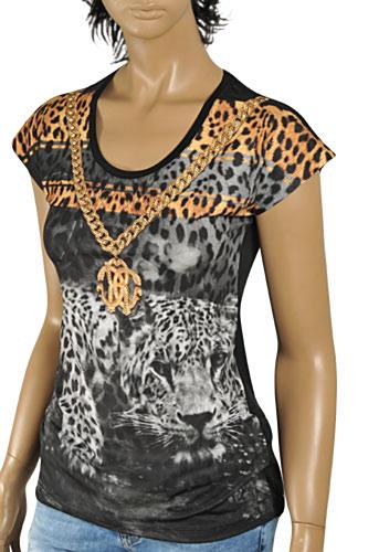 ROBERTO CAVALLI Ladies Short Sleeve Top #162 - Click Image to Close