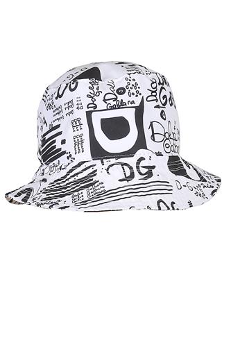 DOLCE&GABBANA printed-logo bucket hat 152 - Click Image to Close