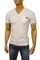 DOLCE & GABBANA Mens V-Neck Short Sleeve Tee #112 - Click Image to Close