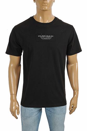 DOLCE&GABBANA Men's T-Shirt With Rubberized Patch 275 - Click Image to Close