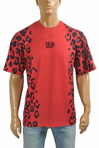 DOLCE&GABBANA Men's T-Shirt With Rubberized Patch 277 - Click Image to Close