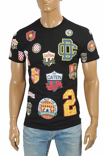 DSQUARED2 Men's logo sticker print t-shirt 14 - Click Image to Close