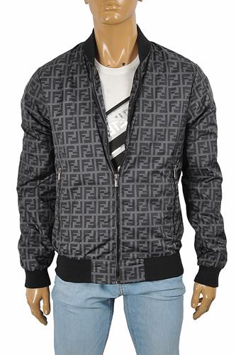 FENDI FF Men's Bomber Jacket 6 - Click Image to Close