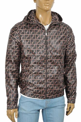 FENDI FF Men's Hooded Windbreaker Jacket 7 - Click Image to Close