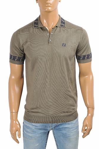 FENDI men's polo shirt, FF print 42 - Click Image to Close