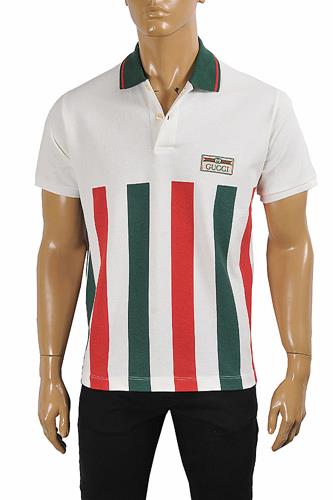 GUCCI Men's cotton polo 420 - Click Image to Close