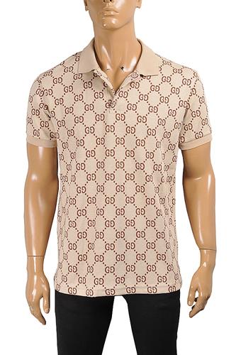 GUCCI Men's Polo With Signature Interlocking GG logo 42 - Click Image to Close