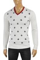 GUCCI Men's V-Neck Knit Sweater #102 - Click Image to Close