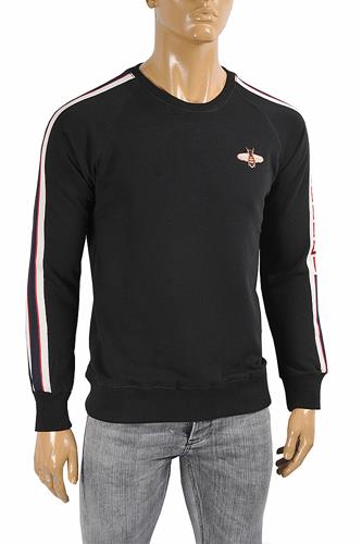 GUCCI men's cotton sweatshirt with bee appliquÃ© 109 - Click Image to Close