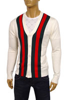 GUCCI Mens V-Neck Button Up Sweater #16 - Click Image to Close