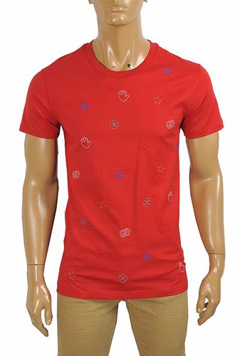 GUCCI cotton t-shirt with symbols embroidery 300 - Click Image to Close