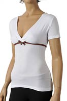 GUCCI Ladies V-Neck Short Sleeve Top #93 - Click Image to Close