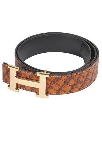 HERMES Men's Reversible Leather Belt 88 - Click Image to Close