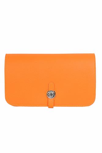 HERMES Leather Clutch 58 - Click Image to Close