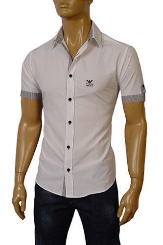 EMPORIO ARMANI Mens Short Sleeve Shirt #155
