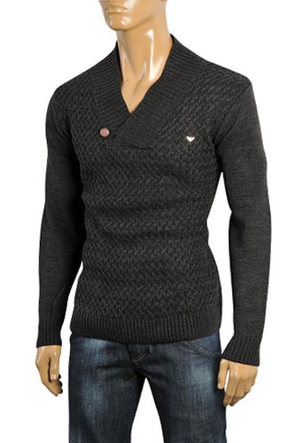 ARMANI JEANS Men's Knit Warm V-Neck Sweater #160