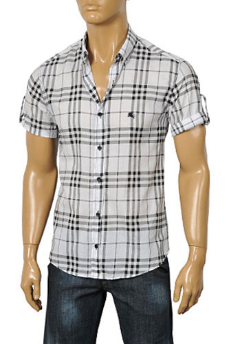 BURBERRY Men's Short Sleeve Shirt#72