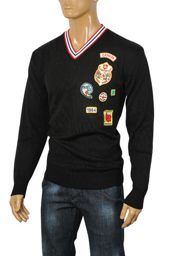 DSQUARED Men's V-Neck Knitted Sweater #1