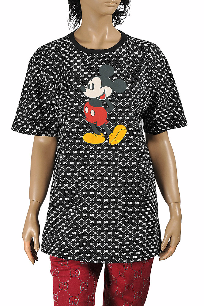 DISNEY x GUCCI women's T-shirt with front Mickey Mouse print 2
