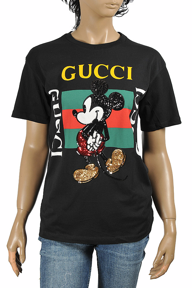 DF NEW STYLE, DISNEY x GUCCI men's T-shirt with front vintage