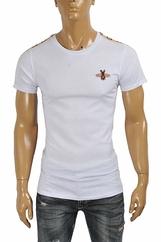 GUCCI Men's cotton t-shirt with Bee appliquÃ© 280