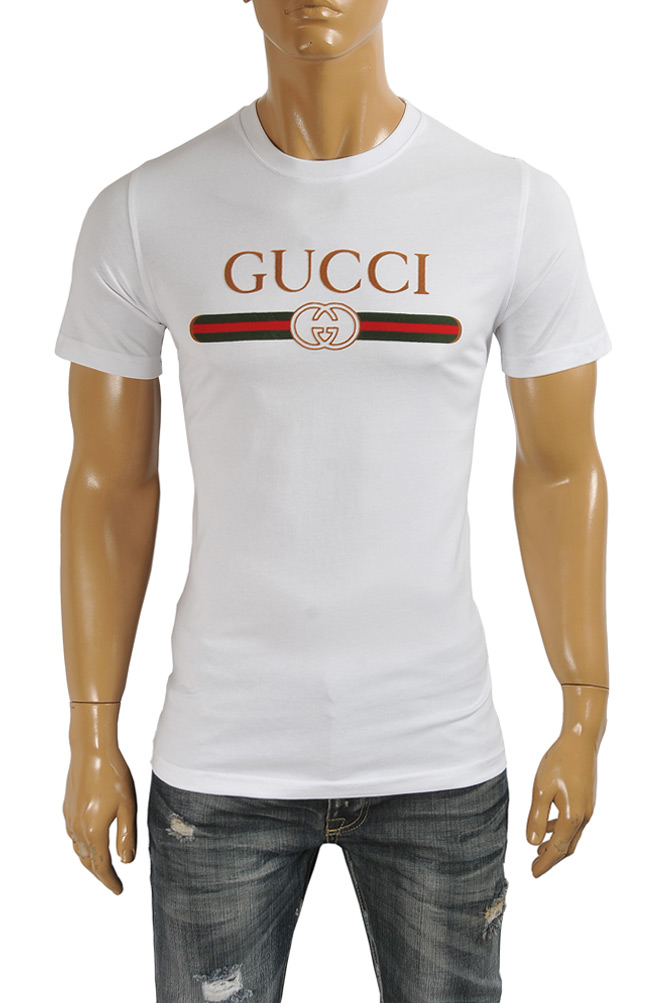 GUCCI Men T-shirt with front logo 318
