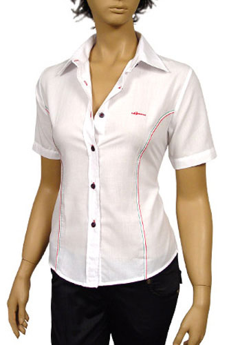 GUCCI Ladies Dress Shirt With Short Sleeve #92