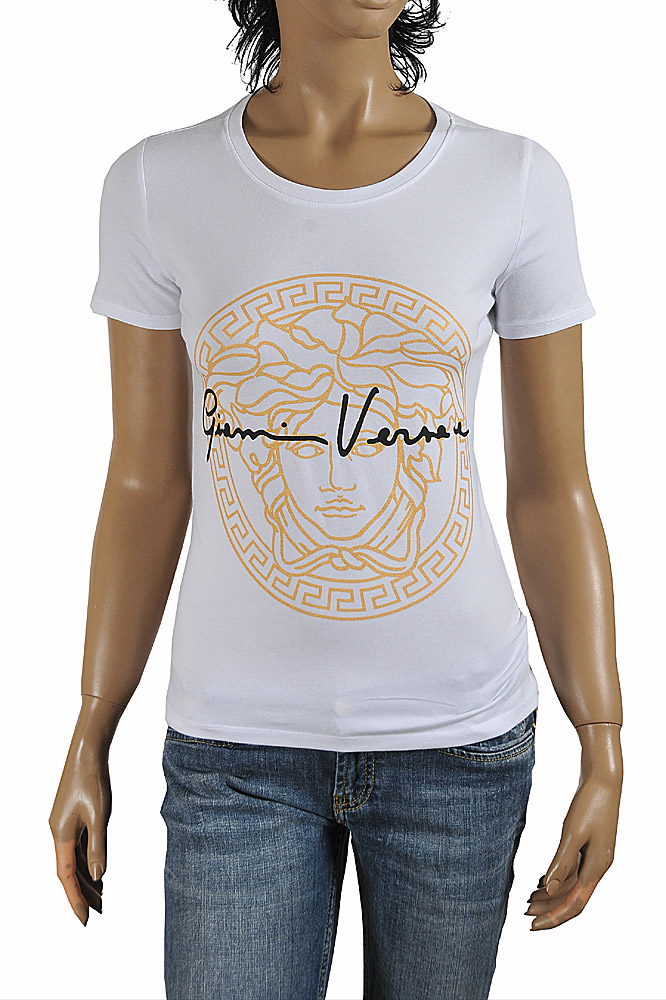VERSACE Women's Medusa Print T-Shirt 133